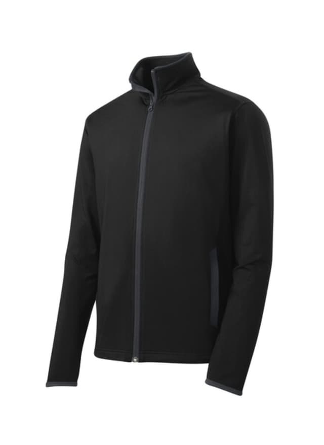 Sport-Tek Men's Sport-Wick Stretch Contrast Jacket - Black 3XL