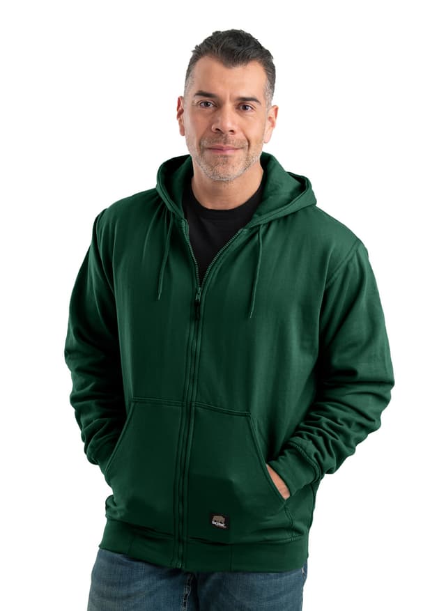 Berne Men's Heritage Thermal Lined Sweatshirt - Green (GRN) 3XL