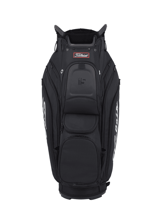 Titleist Cart 15 Bag - Black / Black / Red MISC