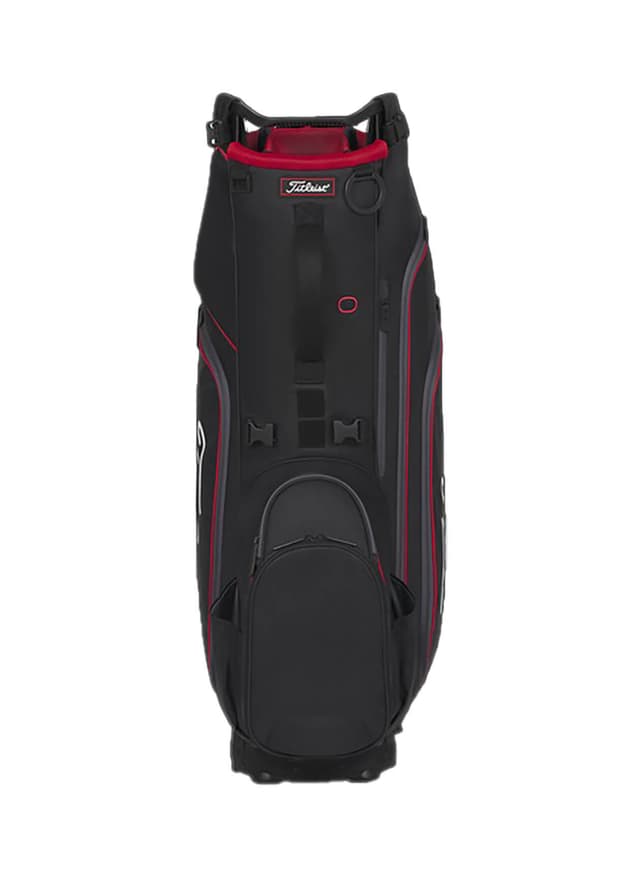 Titleist Hybrid 14 Stand Bag 2025 - Black / Black / Red MISC