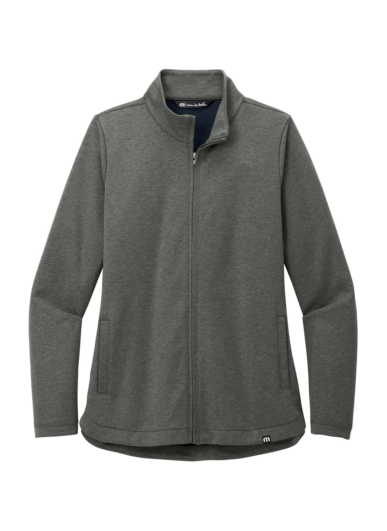 TravisMathew Women's Coveside Full-Zip - Black,Dark Grey LG