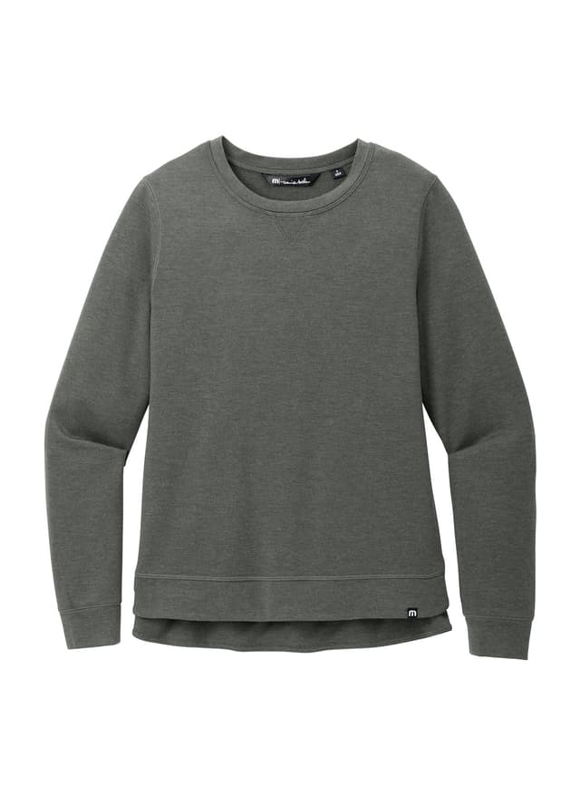 TravisMathew Women's Long Weekend Crew - Dark Grey LG