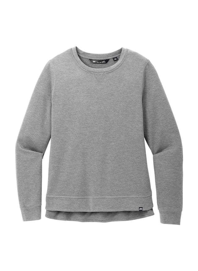 TravisMathew Women's Long Weekend Crew - Light Grey LG
