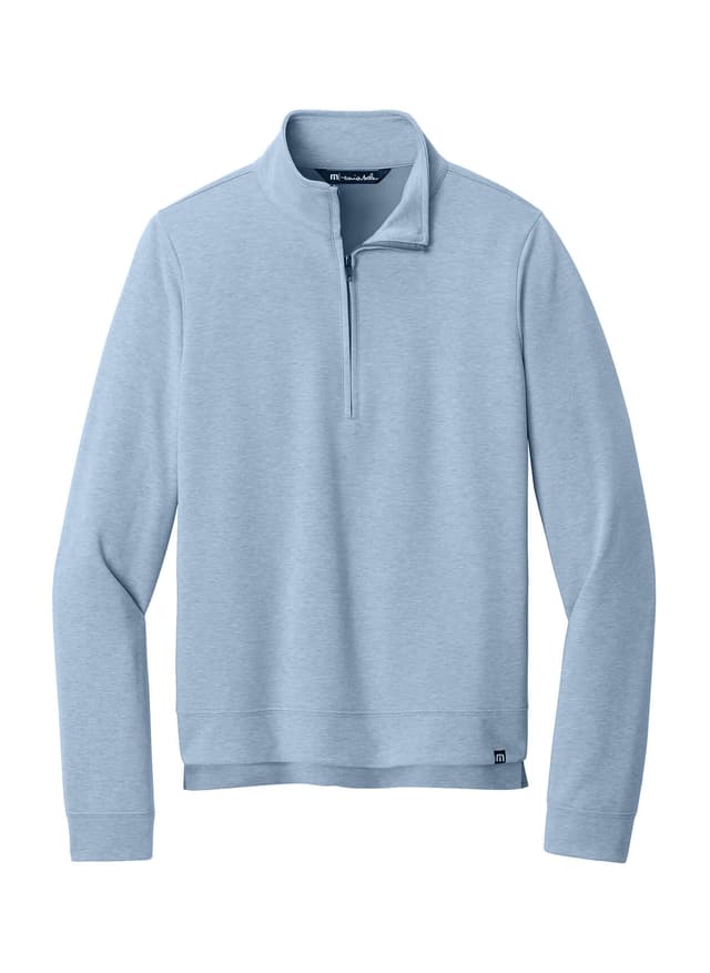 TravisMathew Women’s Coveside Half-Zip - Cyan LG