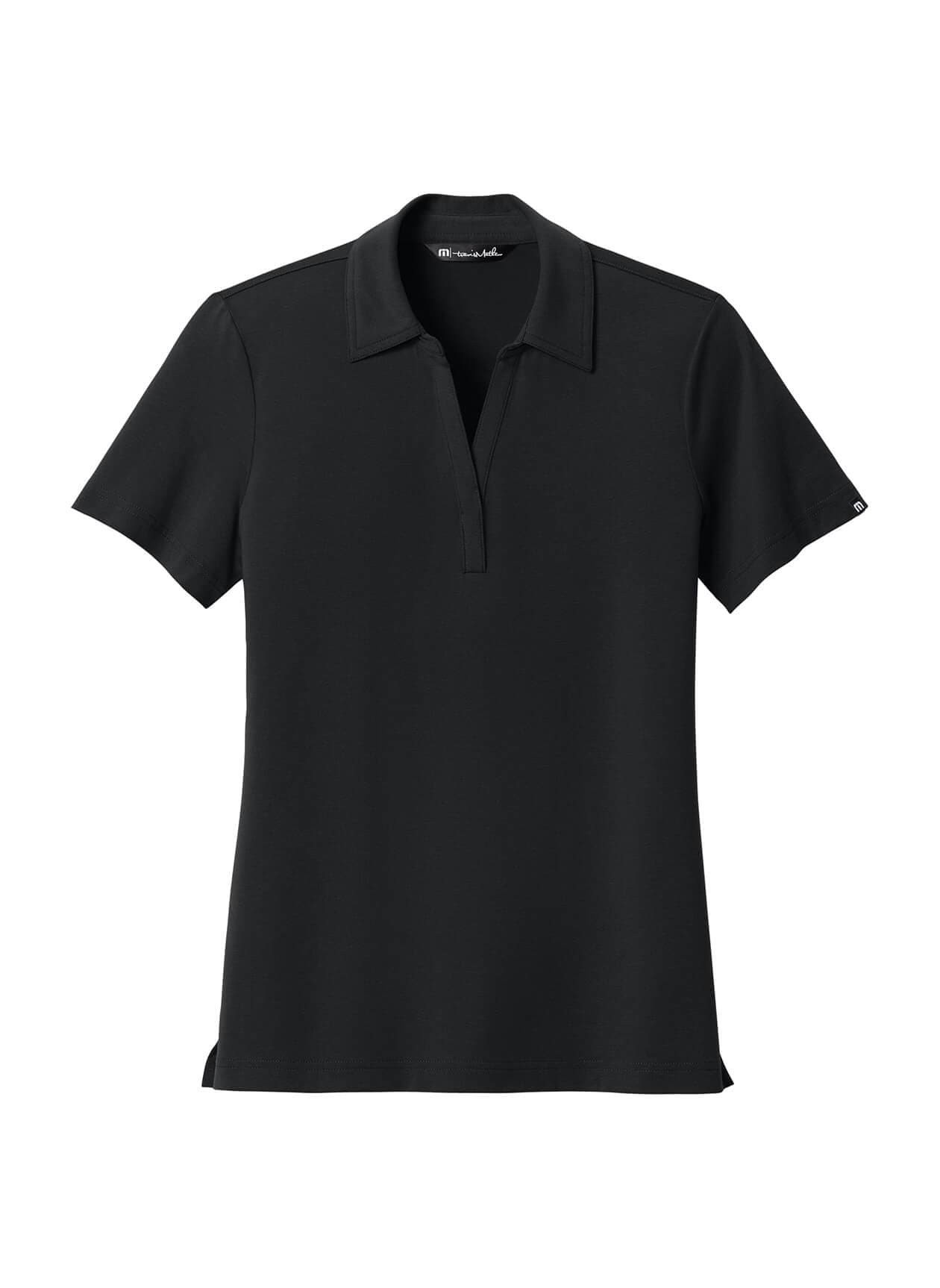 TravisMathew Women’s Glenview Solid Polo - Black LG