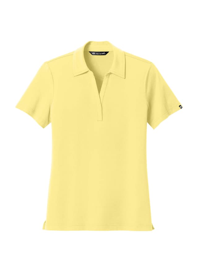 TravisMathew Women’s Glenview Solid Polo - Yellow LG