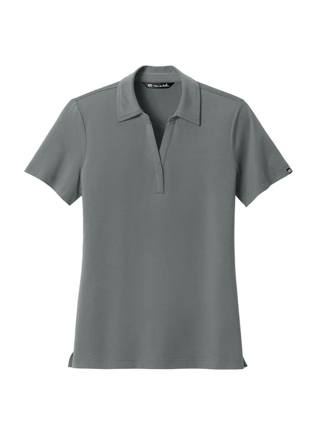 TravisMathew Women’s Glenview Solid Polo - Dark Grey LG