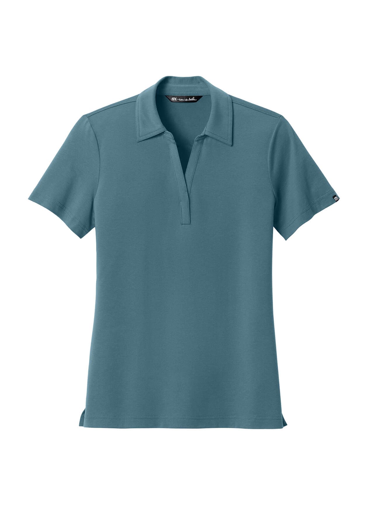 TravisMathew Women’s Glenview Solid Polo - Blue LG