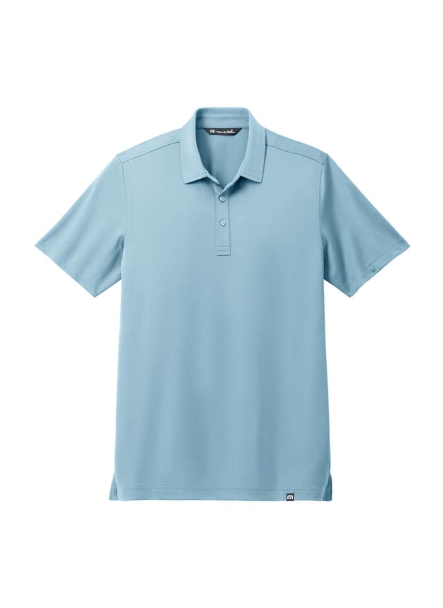 TravisMathew Men's Cabana Solid Polo - Cyan 3XL