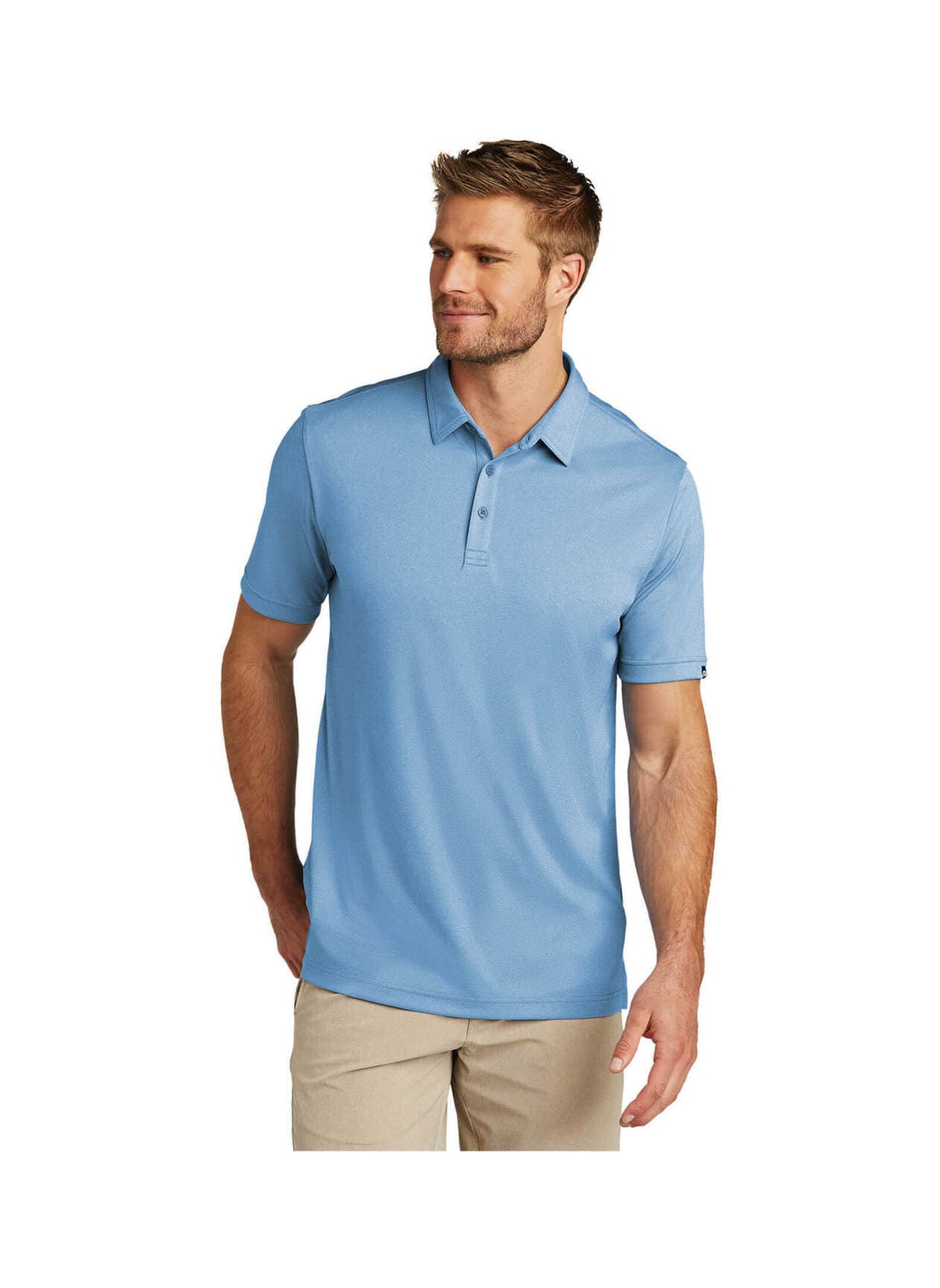 TravisMathew Men's Coto Performance Polo - Cyan 3XL