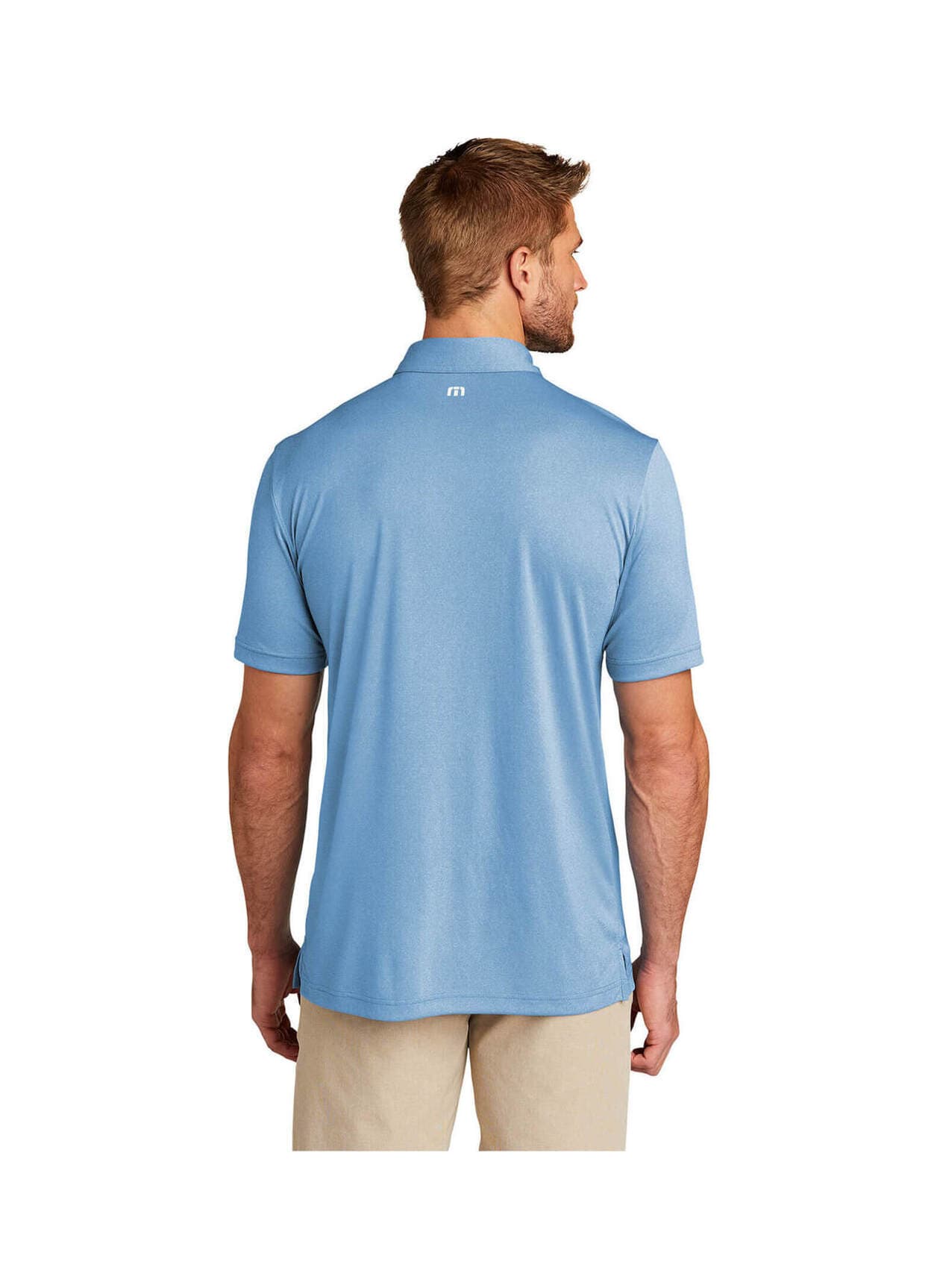TravisMathew Men's Coto Performance Polo - Cyan 3XL