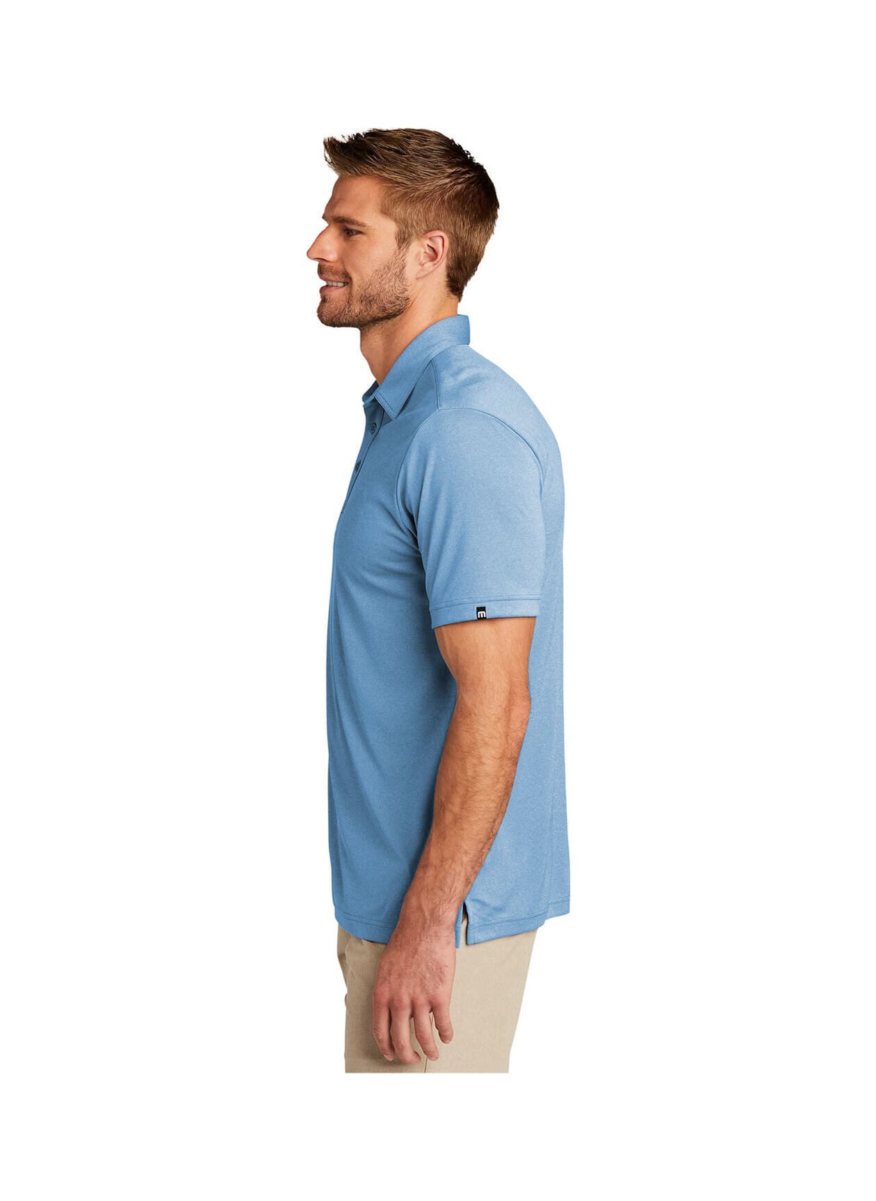 TravisMathew Men's Coto Performance Polo - Cyan 3XL