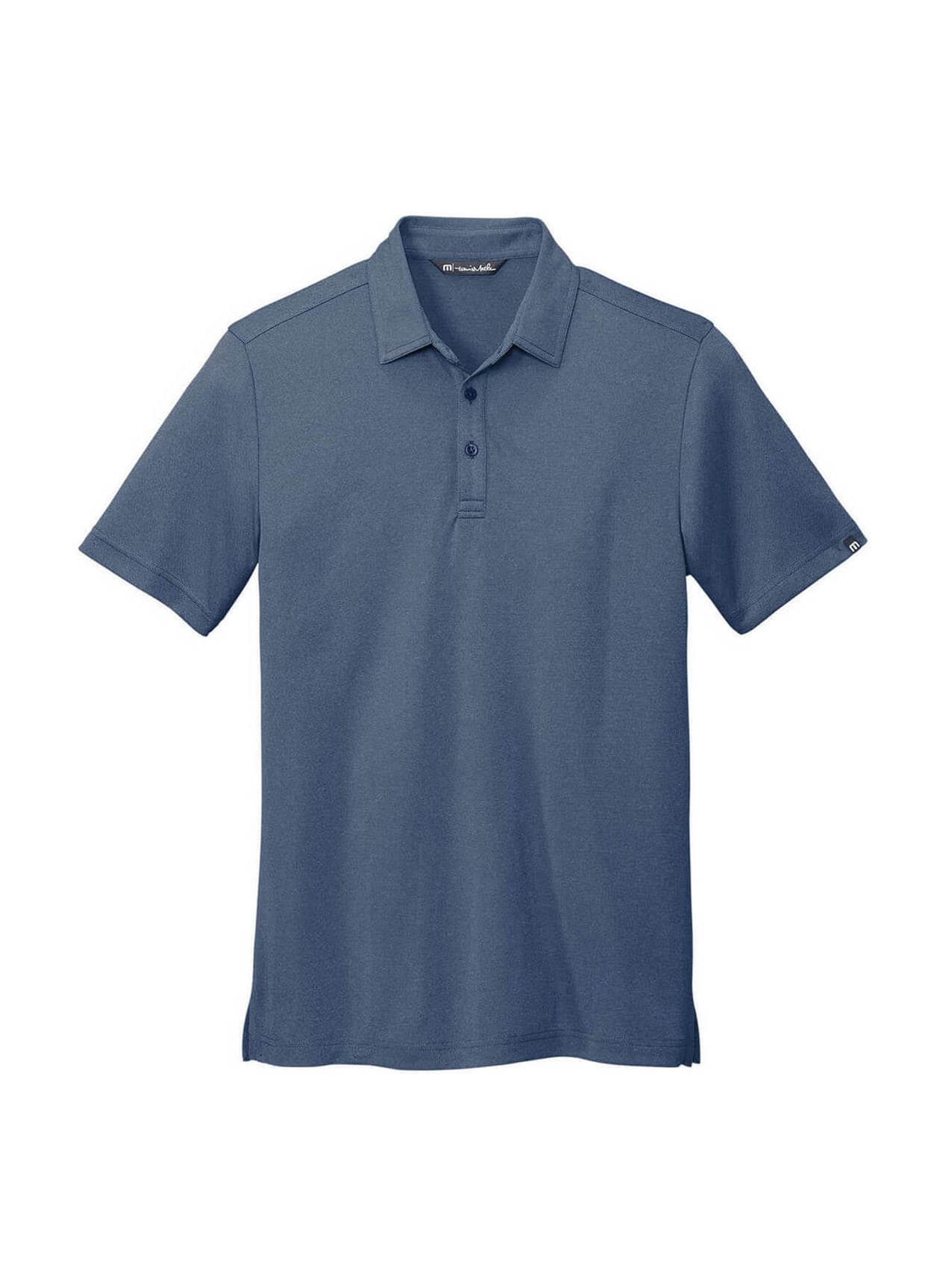 TravisMathew Men's Coto Performance Polo - Vintage Indigo / Black 3XL