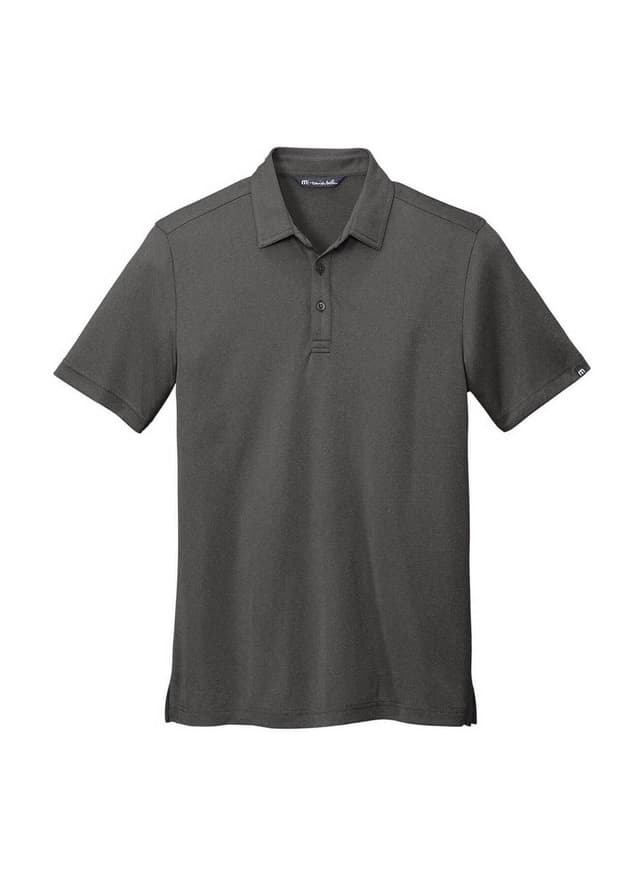 TravisMathew Men's Coto Performance Polo - Black,Dark Grey 3XL
