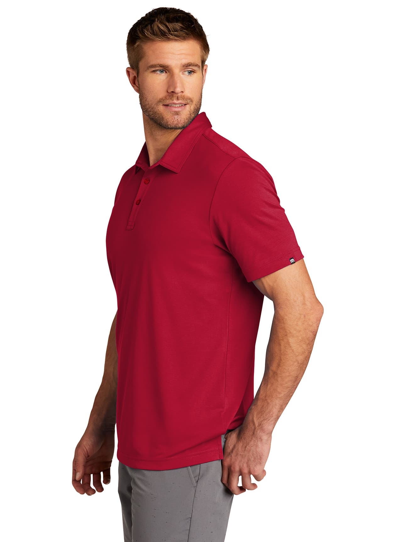 TravisMathew Men's Oceanside Solid Polo - Red 3XL