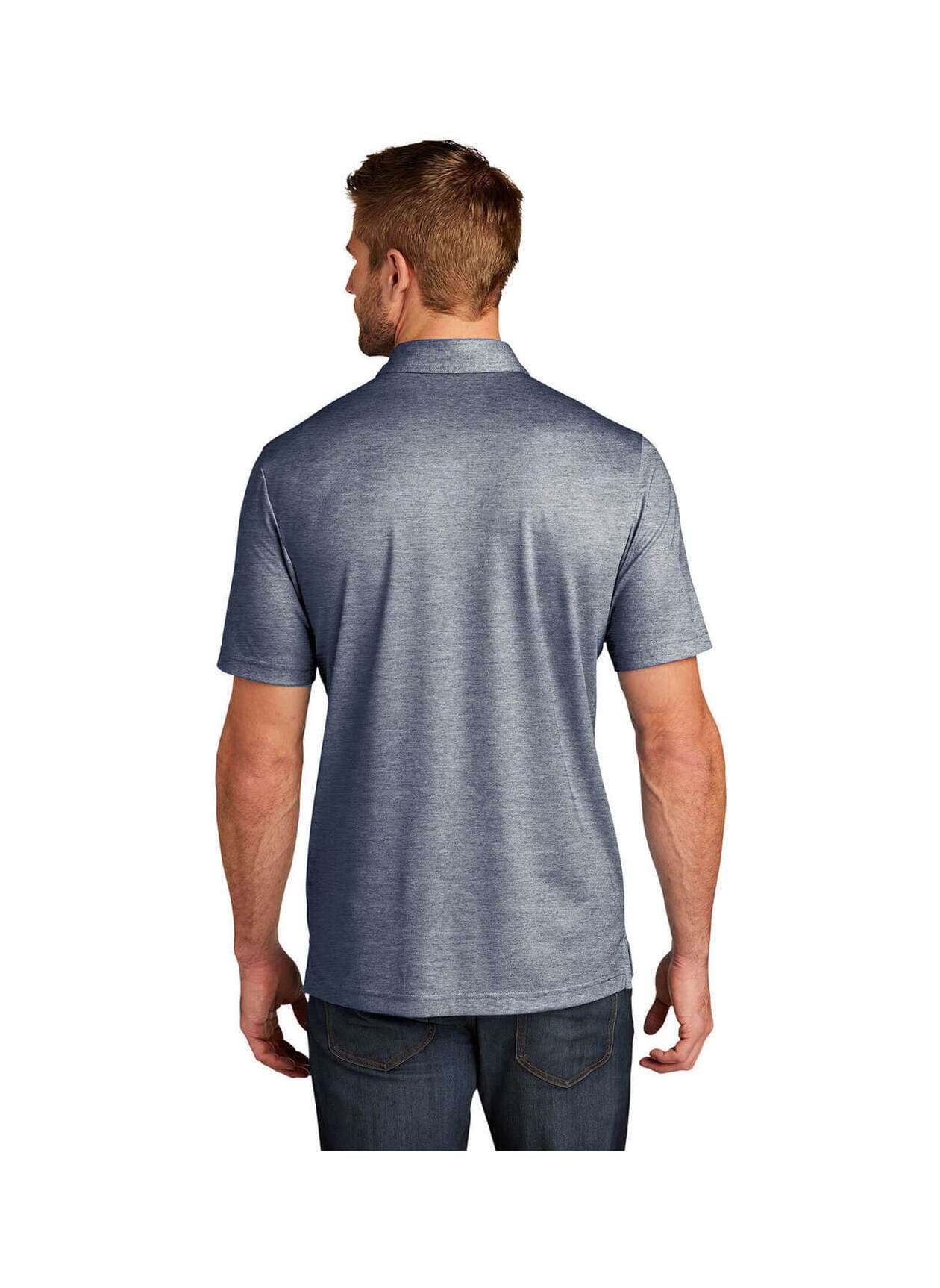 TravisMathew Men's Oceanside Heather Polo - Navy 3XL