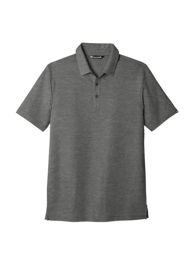 TravisMathew Men's Oceanside Heather Polo - Dark Grey 3XL