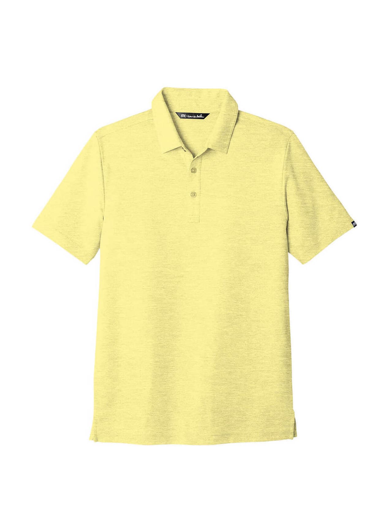 TravisMathew Men's Oceanside Heather Polo - Yellow 3XL