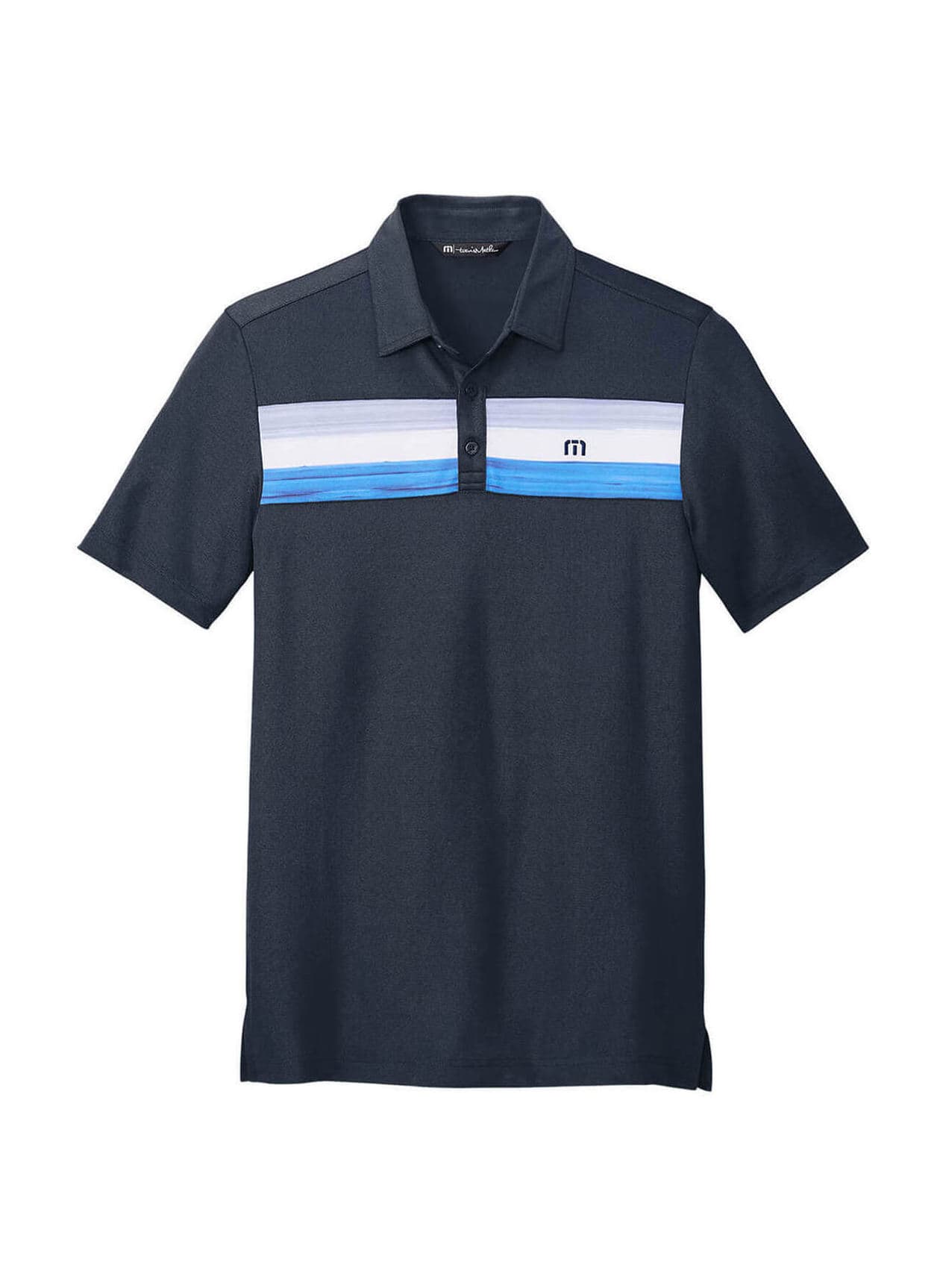 TravisMathew Men's Cabana Chest Stripe Polo - Navy 3XL