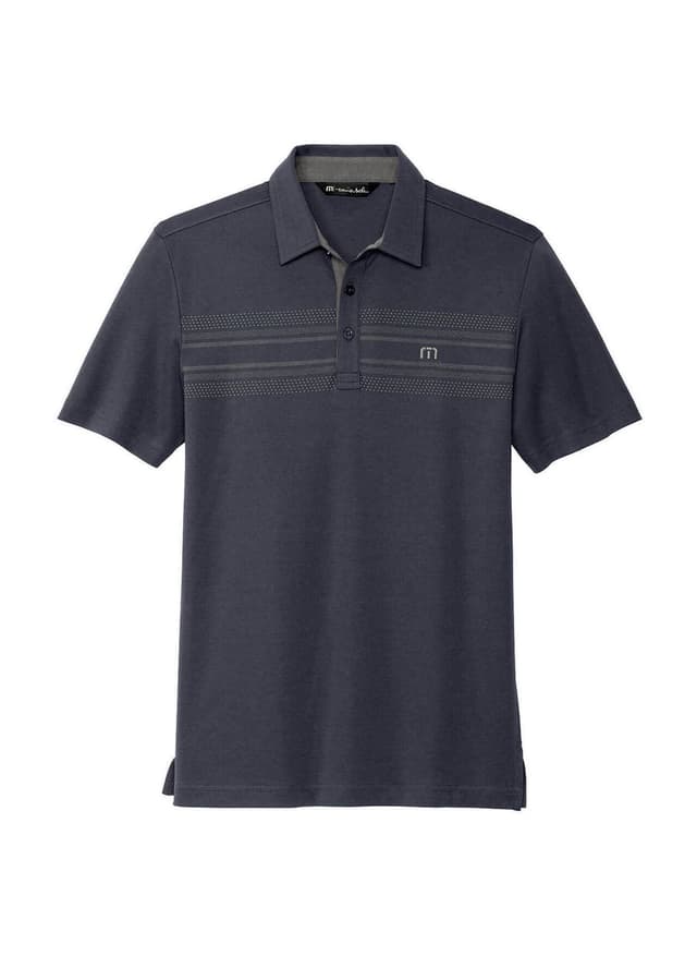 TravisMathew Men's Monterey Chest Stripe Polo - Navy 3XL