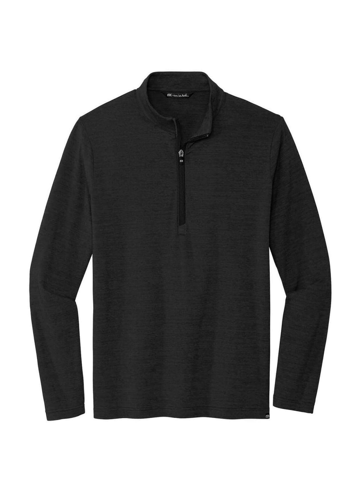 TravisMathew Men's Crestview Quarter-Zip - Black 3XL