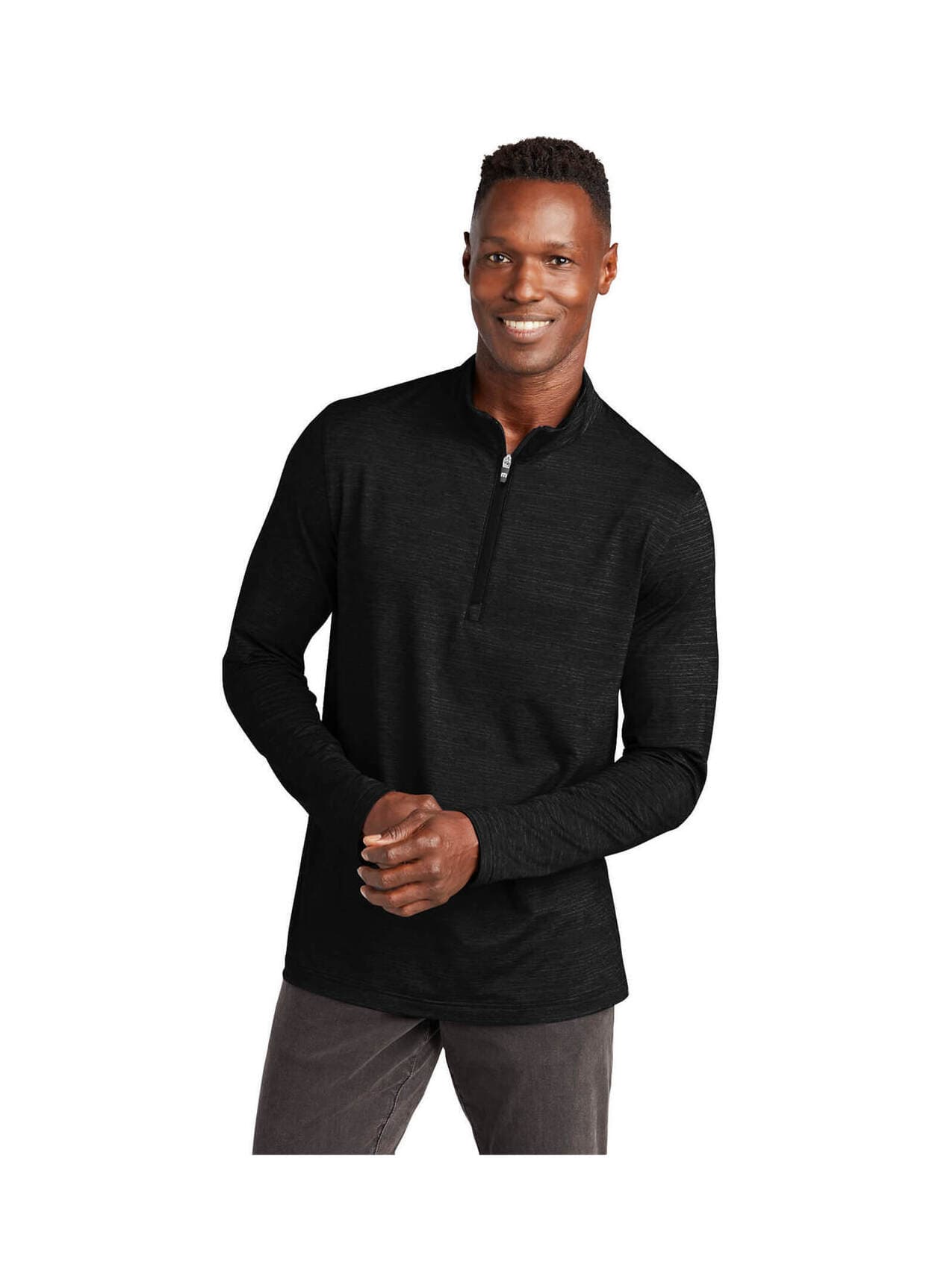 TravisMathew Men's Crestview Quarter-Zip - Black 3XL