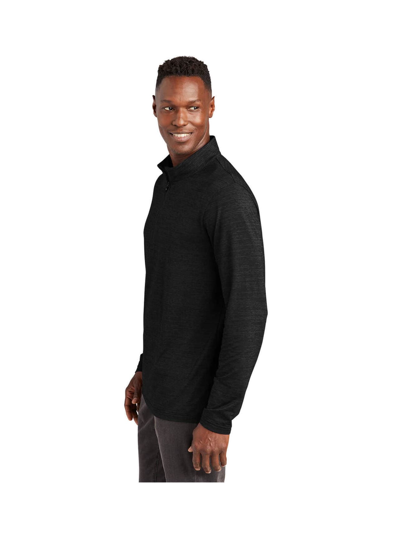 TravisMathew Men's Crestview Quarter-Zip - Black 3XL