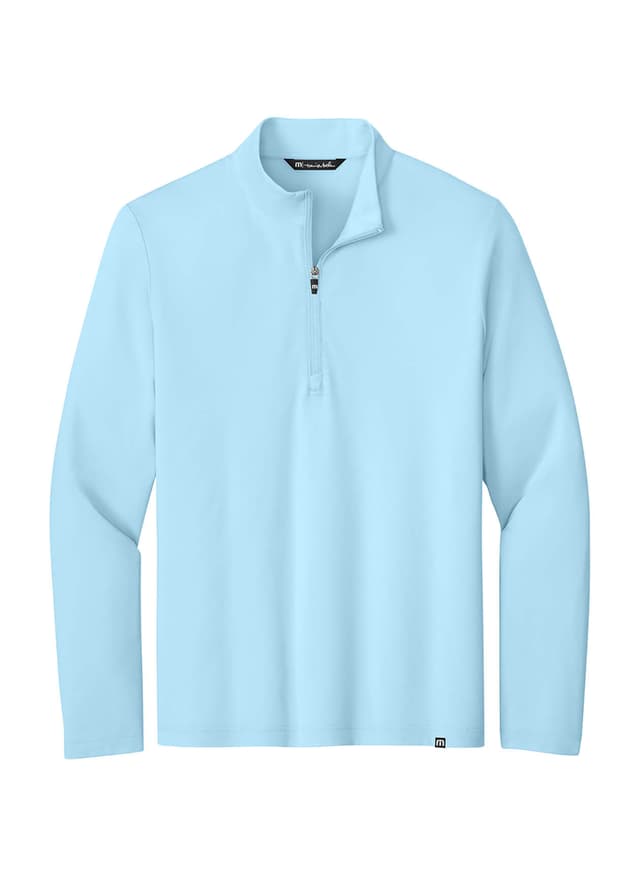 TravisMathew Men's Crestview Quarter-Zip - Cyan 3XL