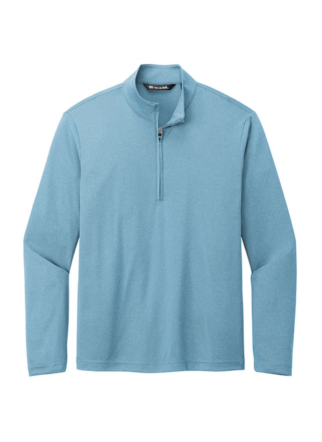 TravisMathew Men's Coto Performance Quarter Zip - Cyan 3XL