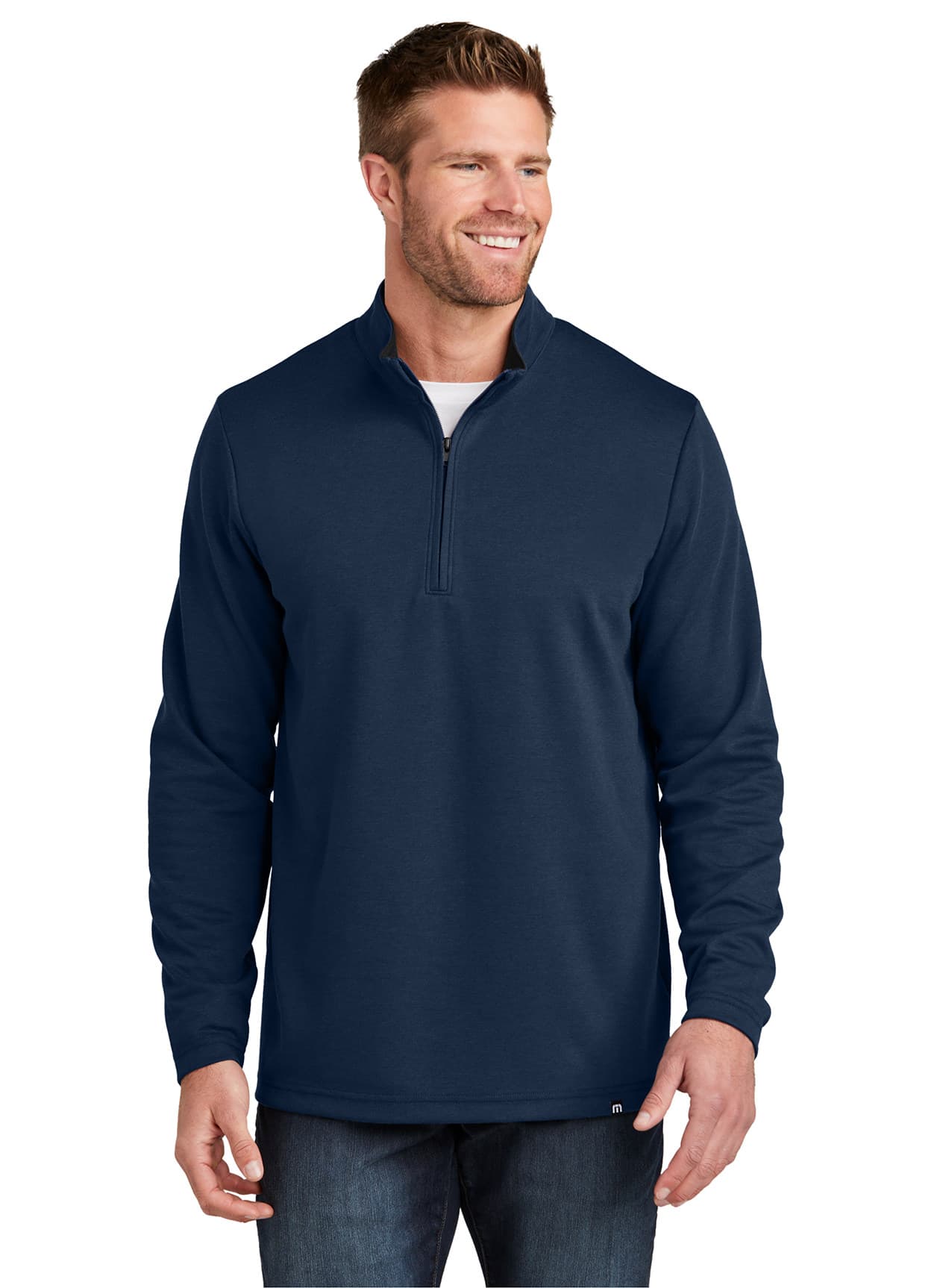 TravisMathew Men's Coveside 1/4-Zip - Navy 3XL