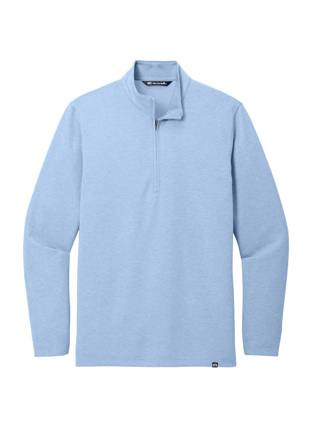 TravisMathew Men's Coveside 1/4-Zip - Cyan 3XL