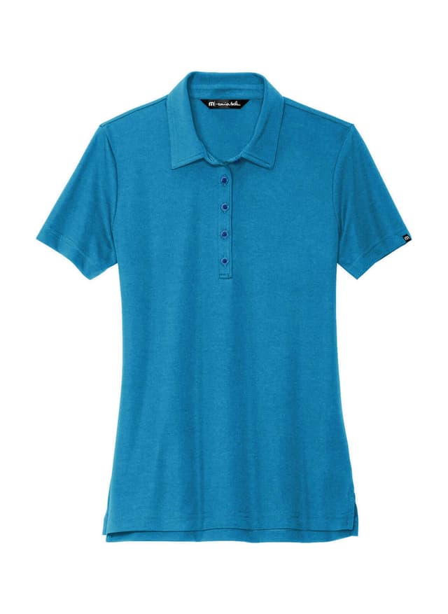 TravisMathew Women's Oceanside Solid Polo - Blue LG
