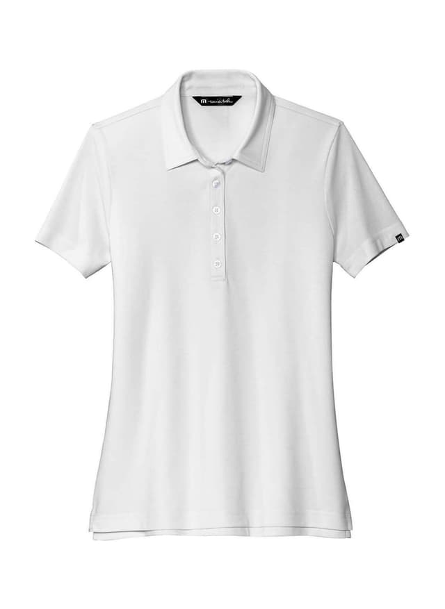 TravisMathew Women's Oceanside Solid Polo - White LG