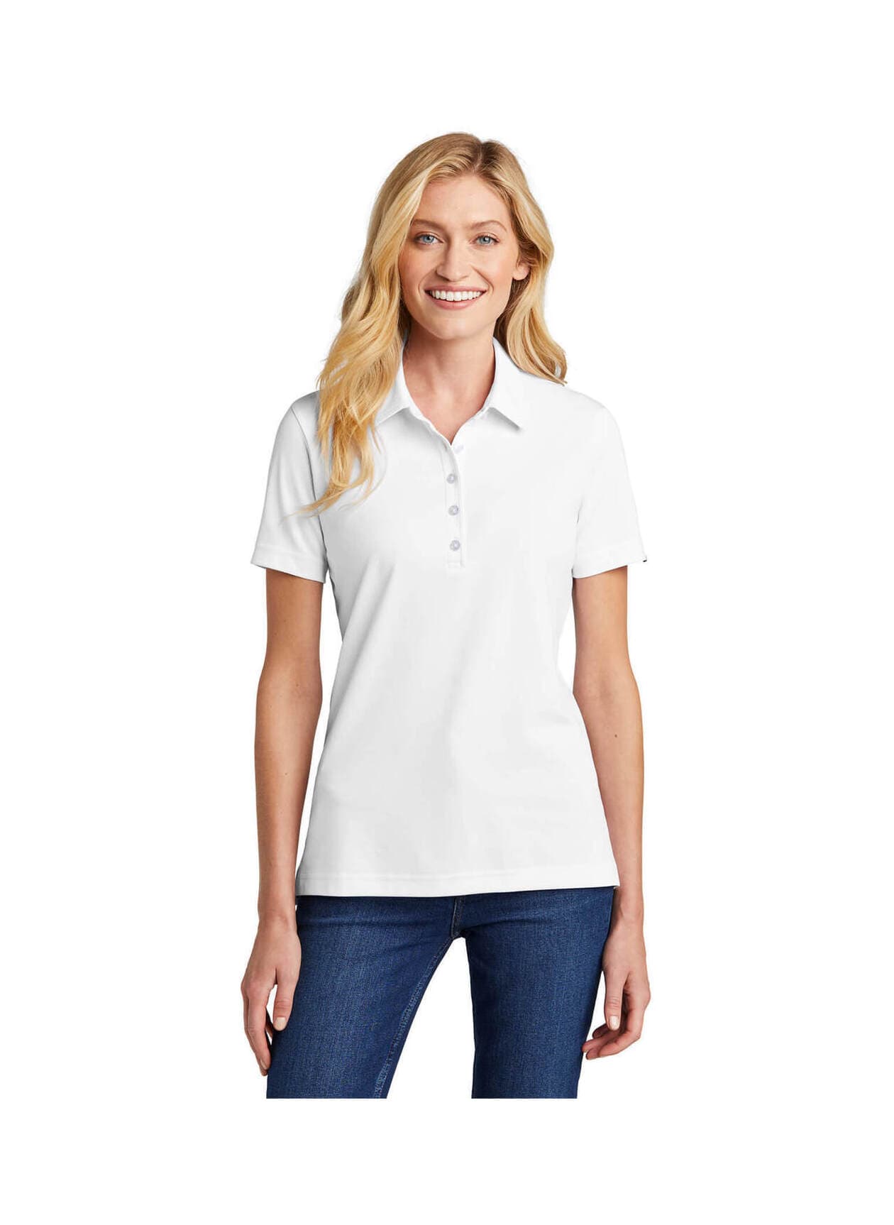 TravisMathew Women's Oceanside Solid Polo - White LG