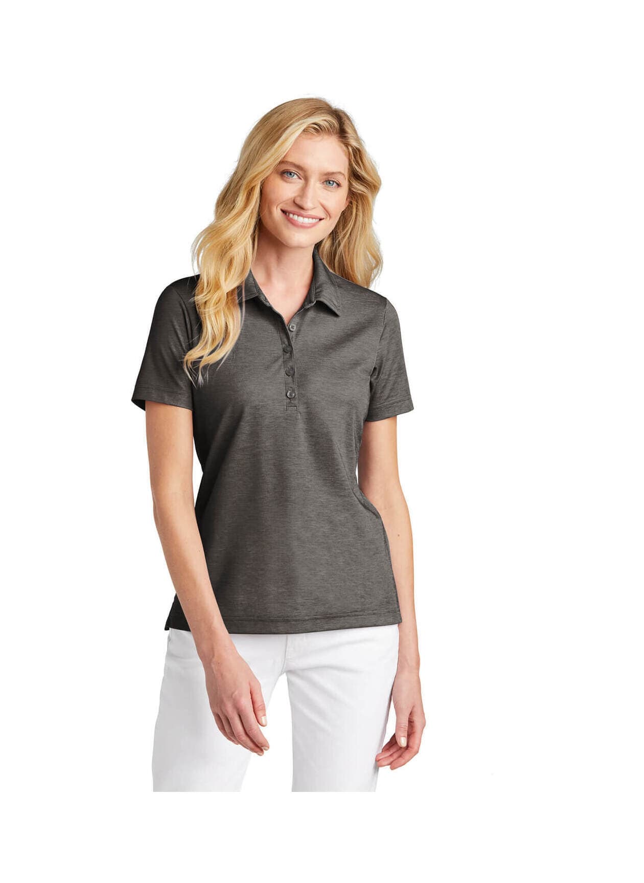 TravisMathew Women's Oceanside Heather Polo - Black LG