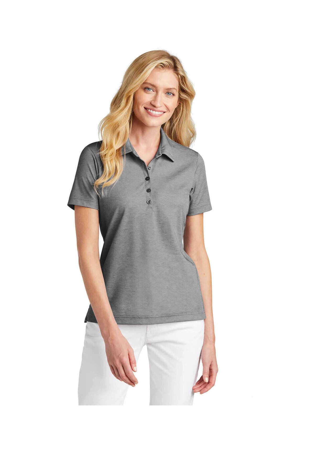 TravisMathew Women's Oceanside Heather Polo - Light Grey LG