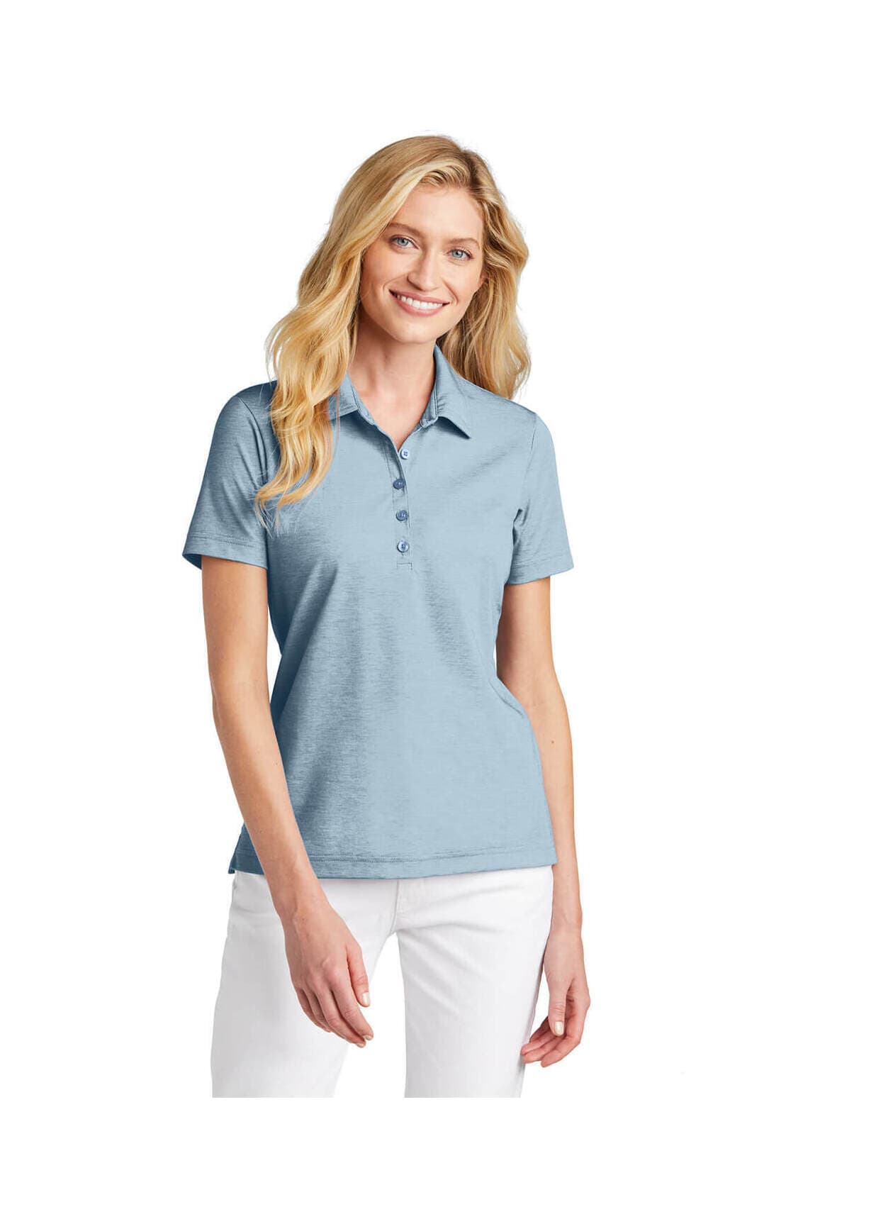 TravisMathew Women's Oceanside Heather Polo - Allure Heather (LTB) LG