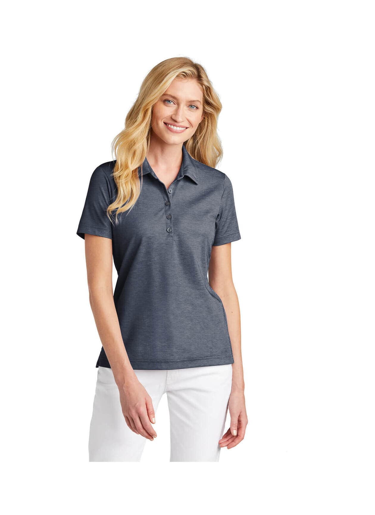 TravisMathew Women's Oceanside Heather Polo - Navy LG