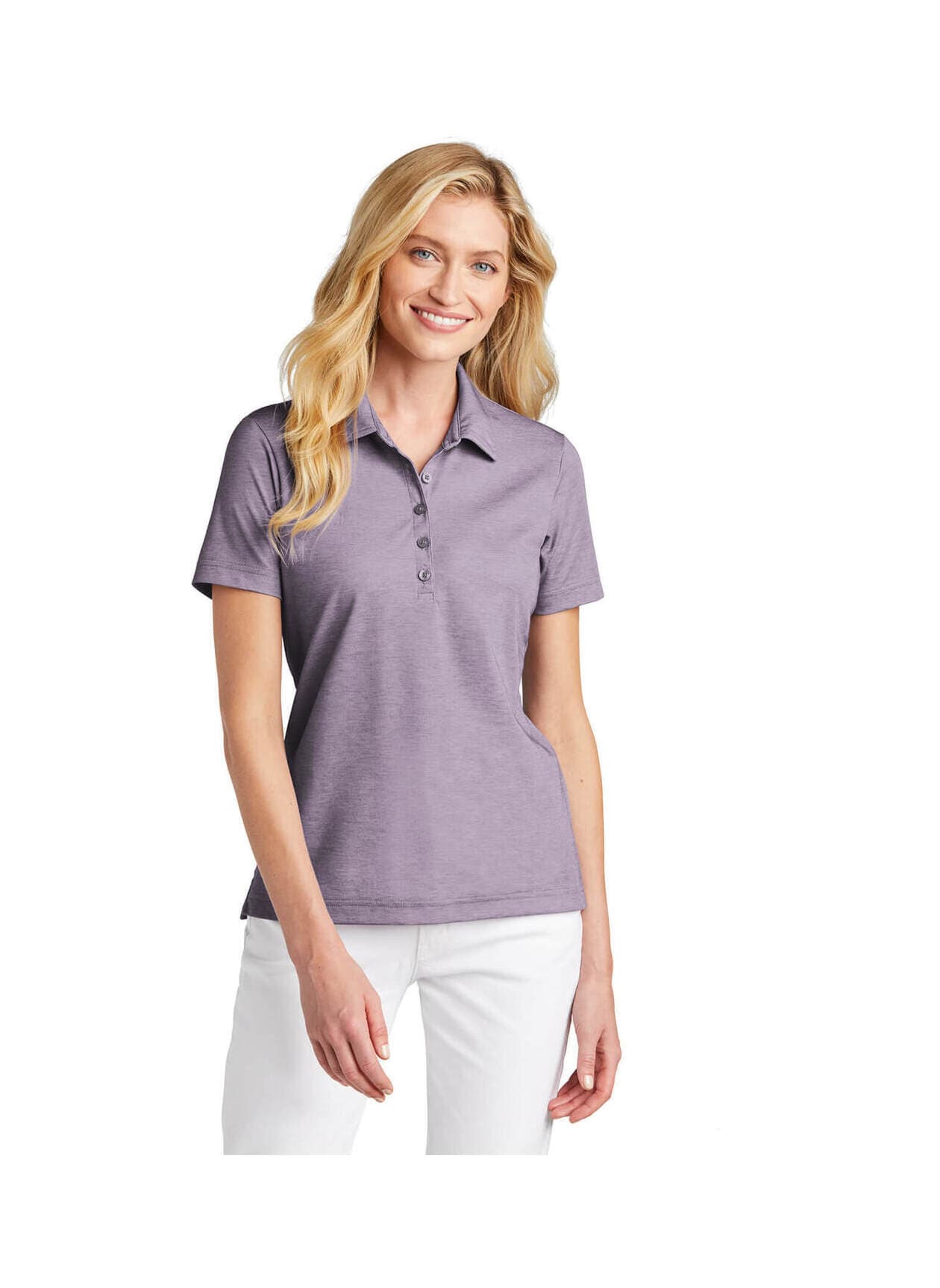 TravisMathew Women's Oceanside Heather Polo - Purple LG