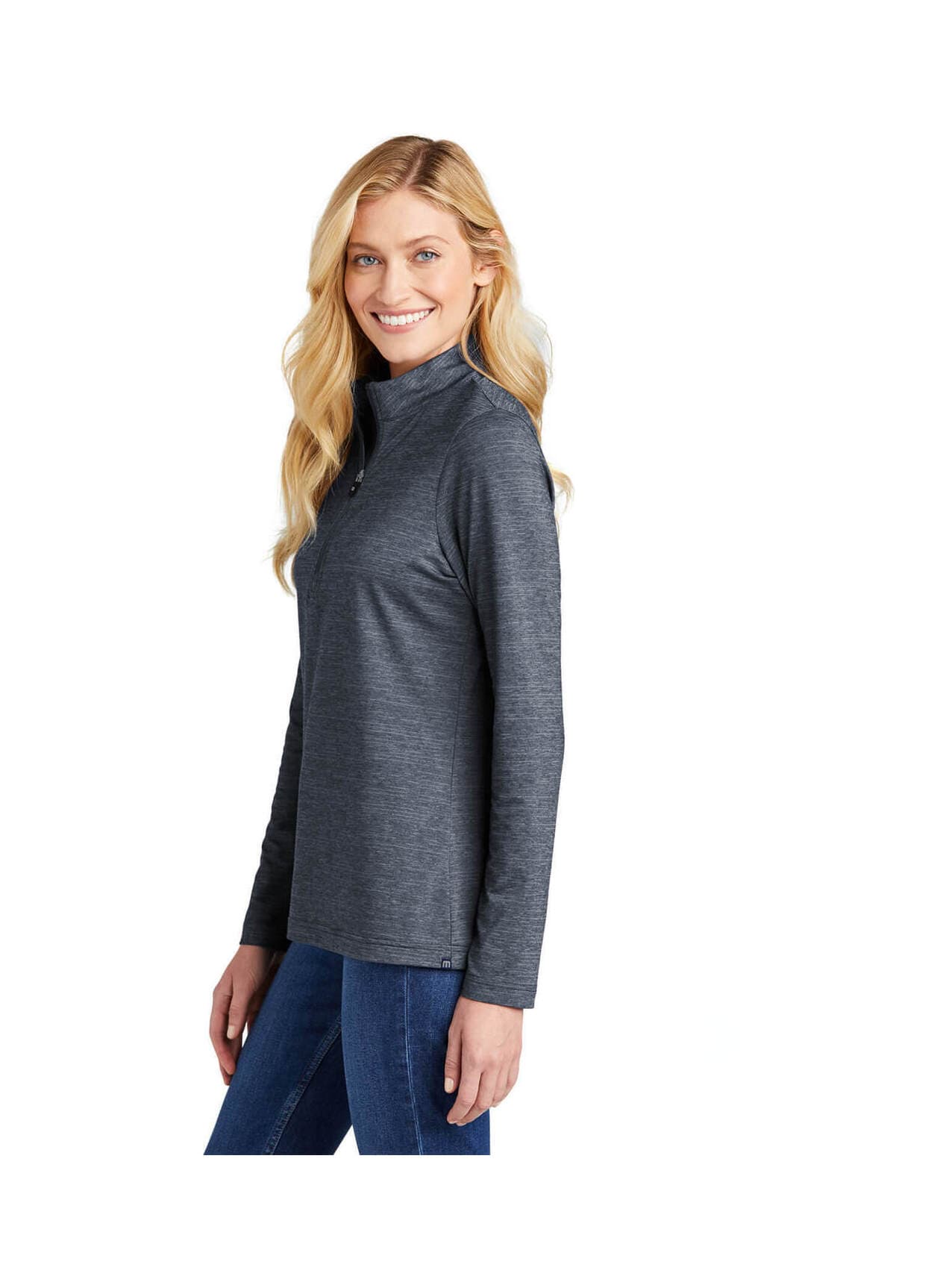 TravisMathew Women's Crestview Quarter-Zip - Navy LG