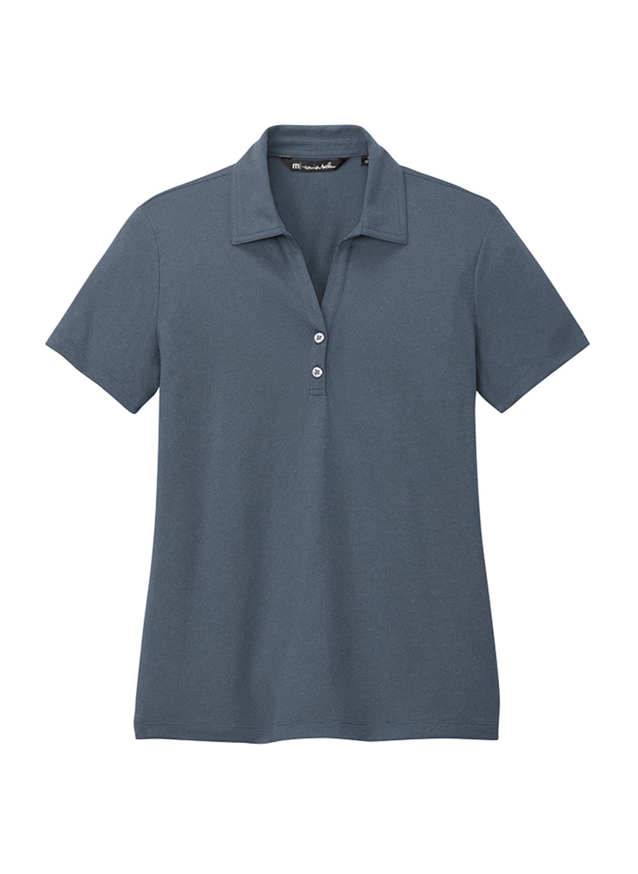 TravisMathew Women's Coto Performance Polo - Blue,Black LG
