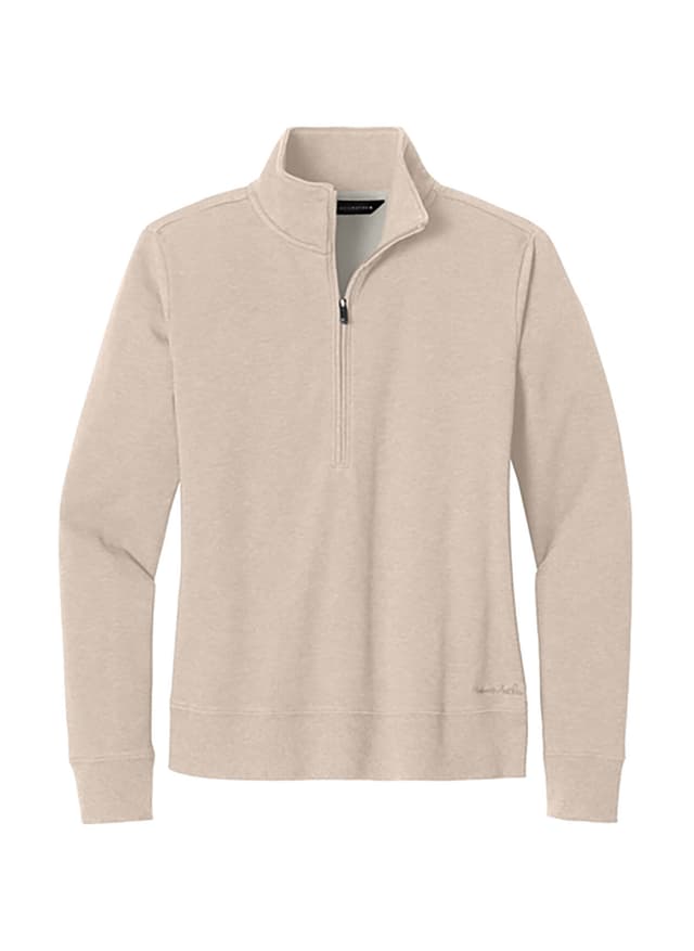 TravisMathew Women's Ocean Villa Quarter-Zip - Brown LG