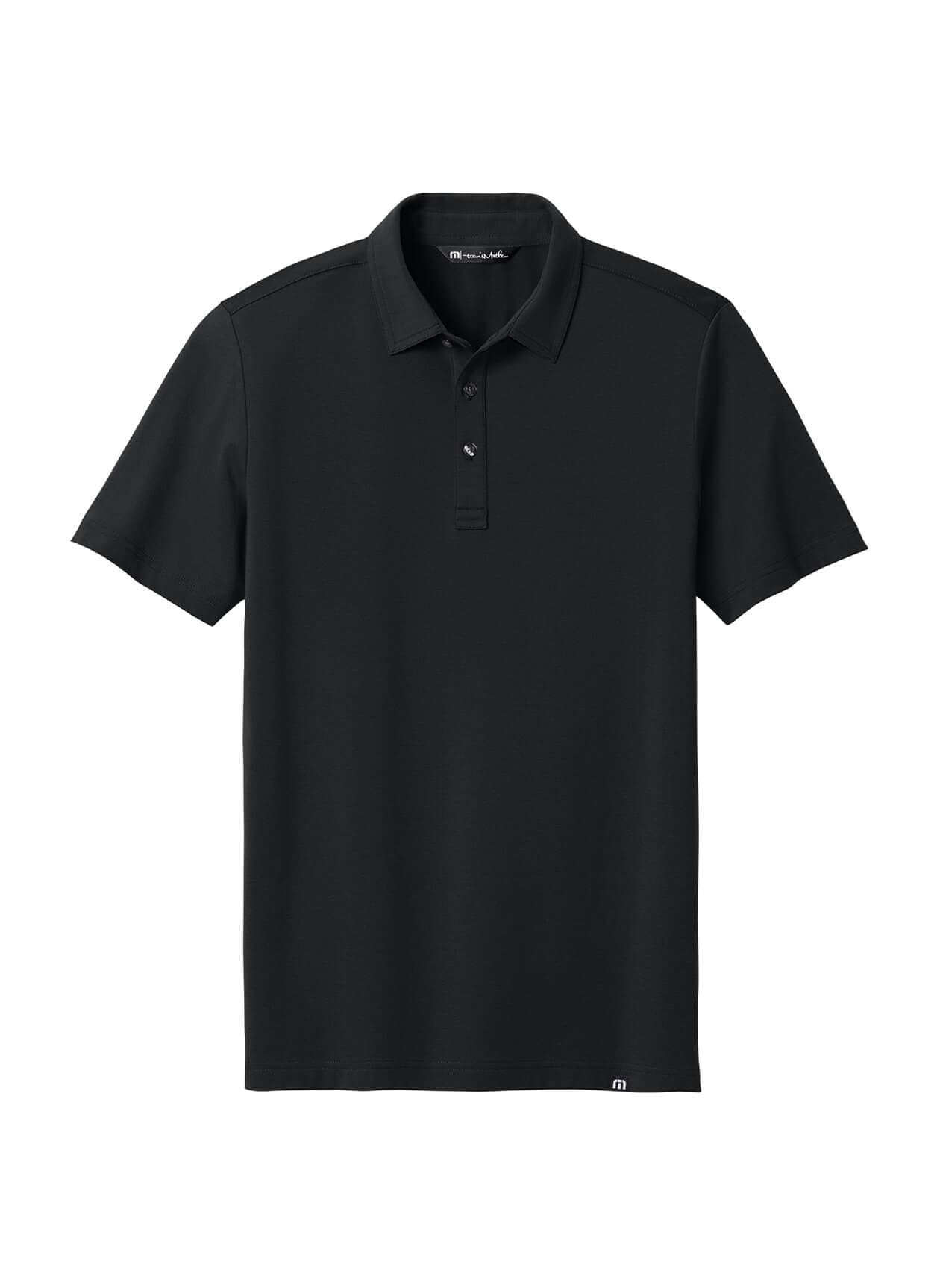 TravisMathew Men's Glenview Solid Polo - Black 3XL