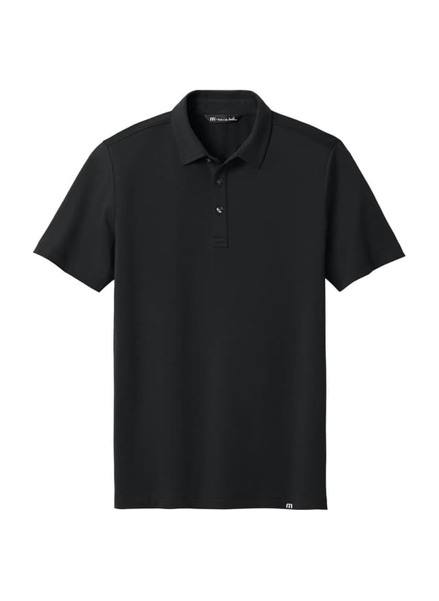 TravisMathew Men's Glenview Solid Polo - Black 3XL