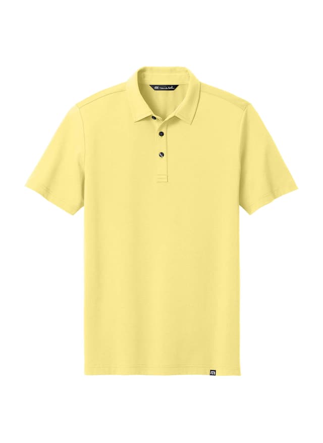 TravisMathew Men's Glenview Solid Polo - Yellow 3XL