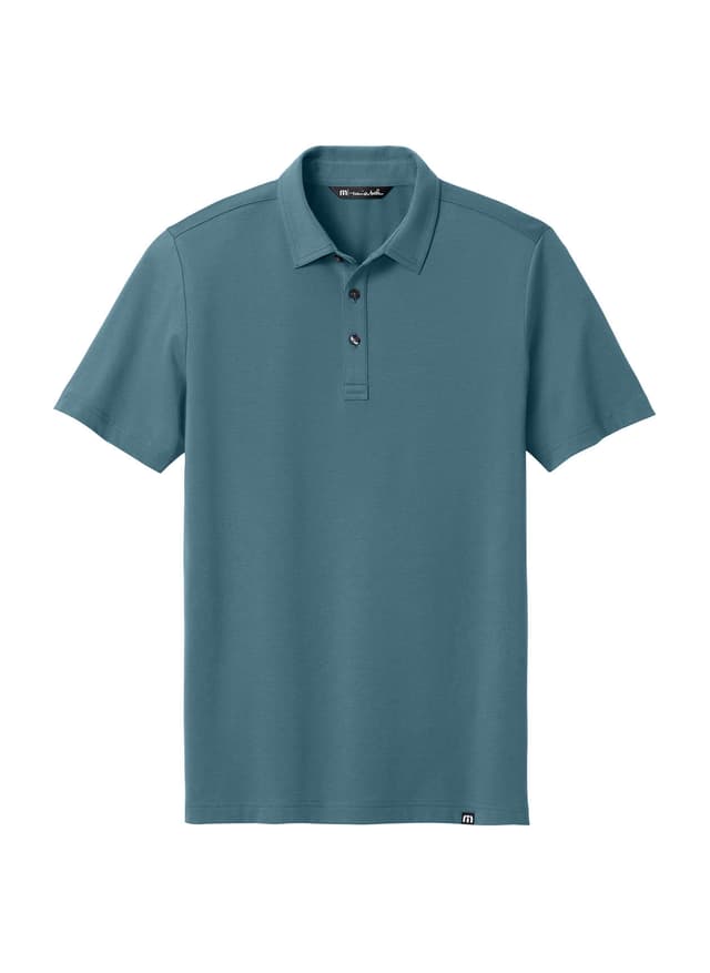 TravisMathew Men's Glenview Solid Polo - Blue 3XL