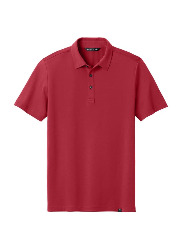 TravisMathew Men's Glenview Solid Polo - Red 3XL