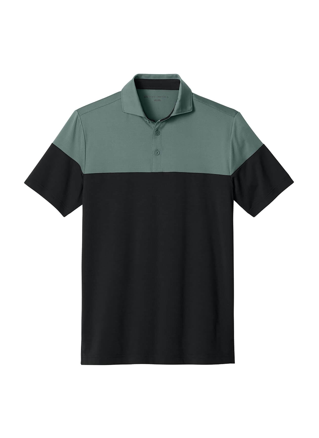 TravisMathew Men's Onward Colorblock Polo - Green 3XL