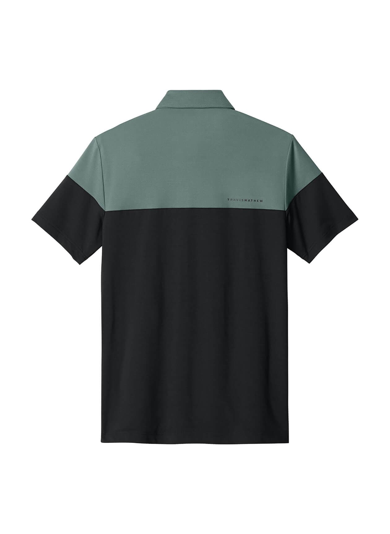 TravisMathew Men's Onward Colorblock Polo - Green 3XL
