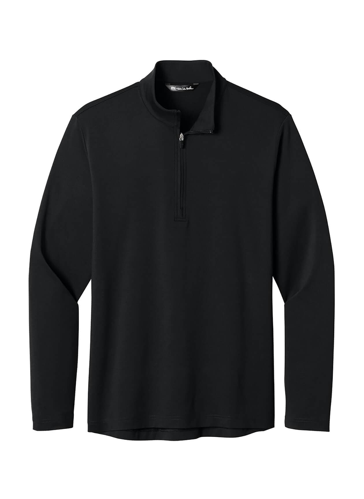 TravisMathew Men's Onward Quarter-Zip - Black 3XL